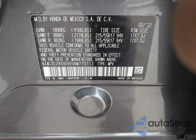 3CZRU6H55NM770112: 43784865