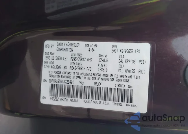 1D7HA18D04S728401: 43785976