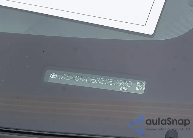 JTDACAAU5S3050980: 43785983