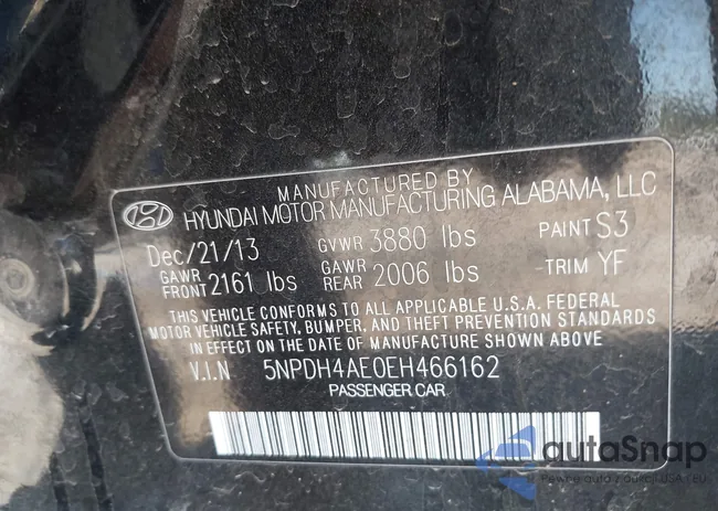 5NPDH4AE0EH466162: 43786013