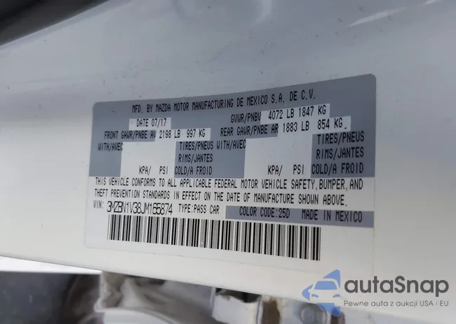 3MZBN1V38JM165874: 43786073