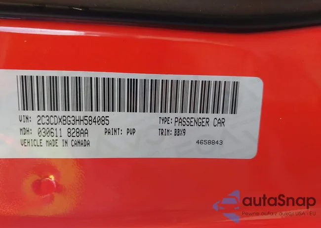 2C3CDXBG3HH584085: 43786255