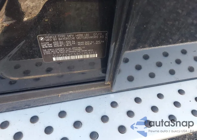 5UXZV4C53CL753756: 43786322