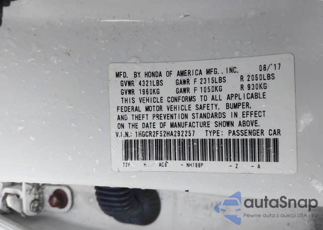 1HGCR2F52HA292257: 43786441