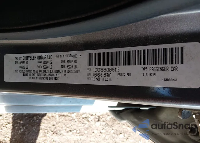 1C3CCBBB5DN505415: 43786504