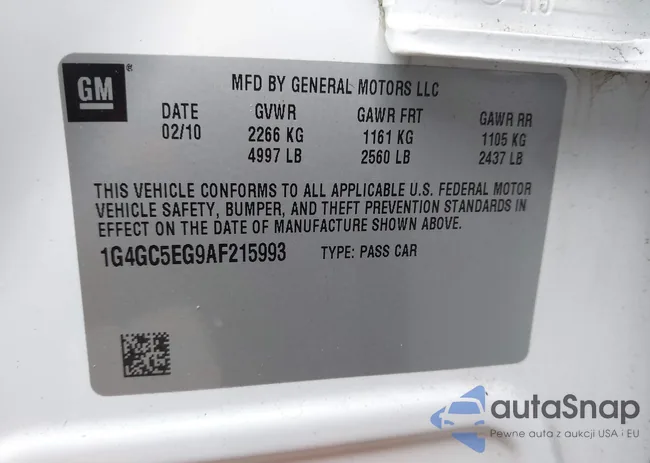 1G4GC5EG9AF215993: 43786513