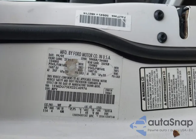 1FMDU75EX2ZC40976: 43786536