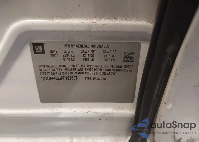 1G4GF5G35FF122607: 43785581