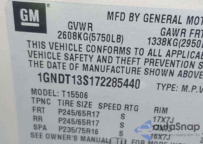 1GNDT13S172285440: 43785602