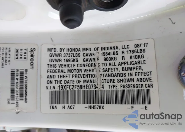 19XFC2F58HE073474: 43785611