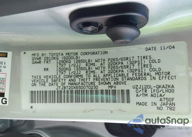 JTJBT20X650070230: 43785629