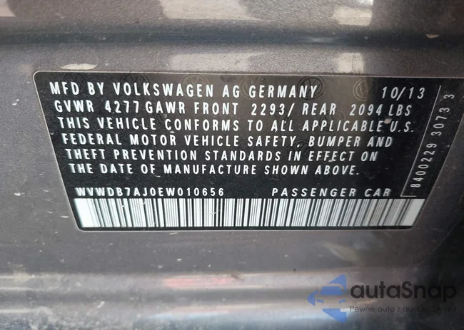 WVWDB7AJ0EW010656: 43785636