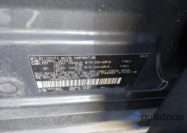 JTEAAAAH5MJ079222: 43785874