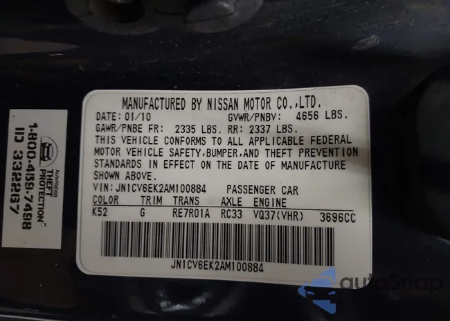 JN1CV6EK2AM100884: 43785915