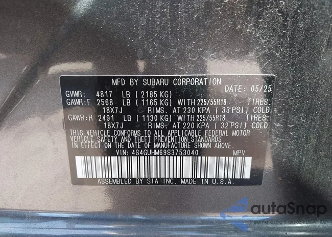 4S4GUHM69S3753040: 43785925