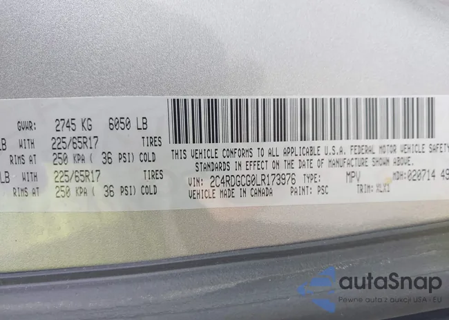 2C4RDGCG0LR173976: 43786960