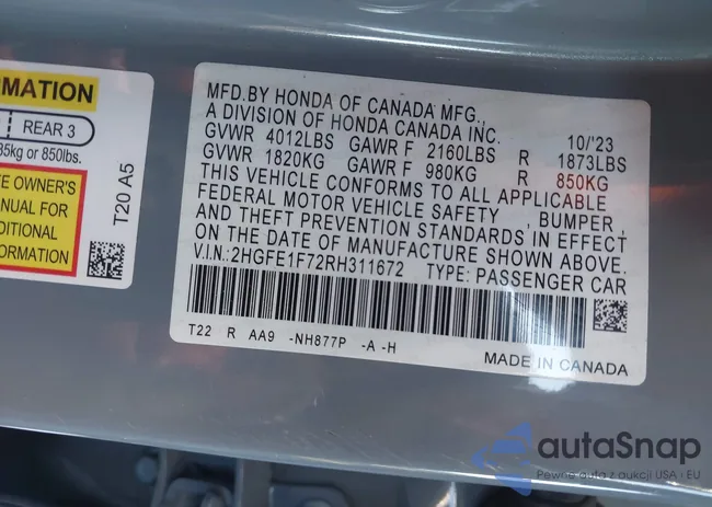 2HGFE1F72RH311672: 43787009