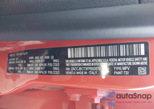 ZACCJBCT3FPB93579: 43787073