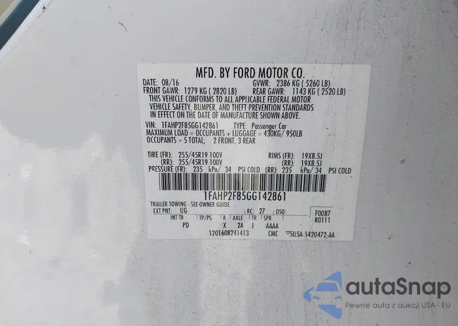 1FAHP2F85GG142861: 43787093