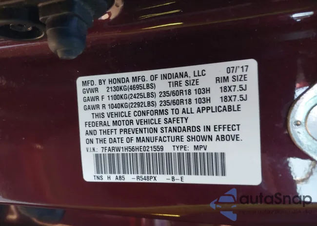 7FARW1H56HE021559: 43787172