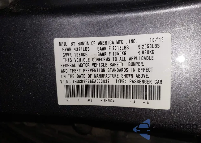 1HGCR2F86EA053039: 43787272