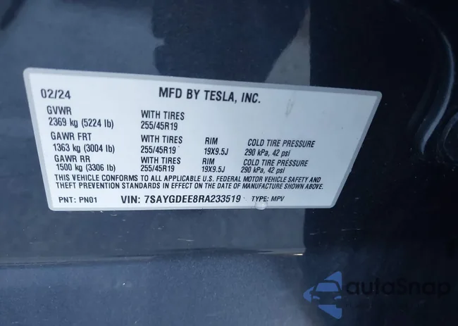 7SAYGDEE8RA233519: 43787353