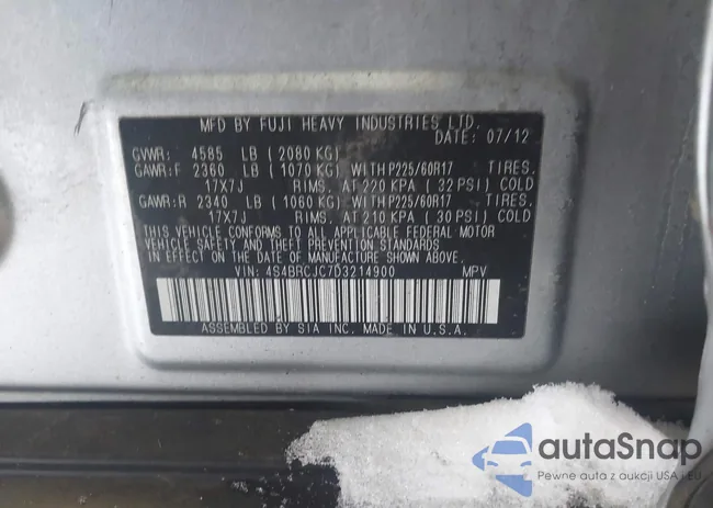 4S4BRCJC7D3214900: 43787370