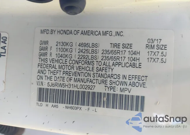 5J6RW5H31HL002927: 43787406