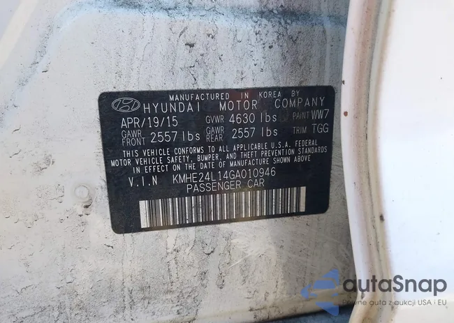 KMHE24L14GA010946: 43786554