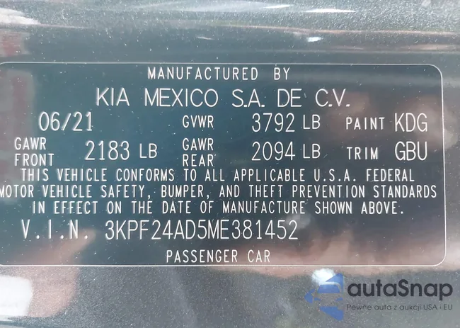 3KPF24AD5ME381452: 43786570