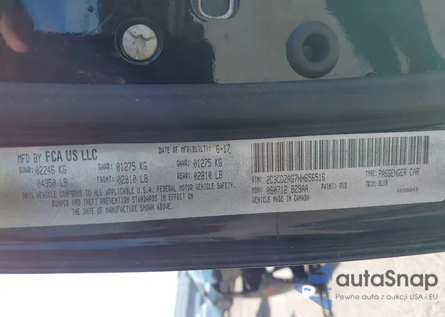 2C3CDZAG7HH656516: 43788020