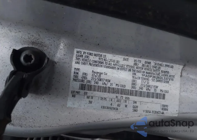 1FADP3K26DL337215: 43788144