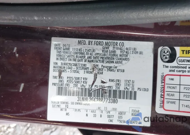 3LNHL2GC2BR773380: 43788378