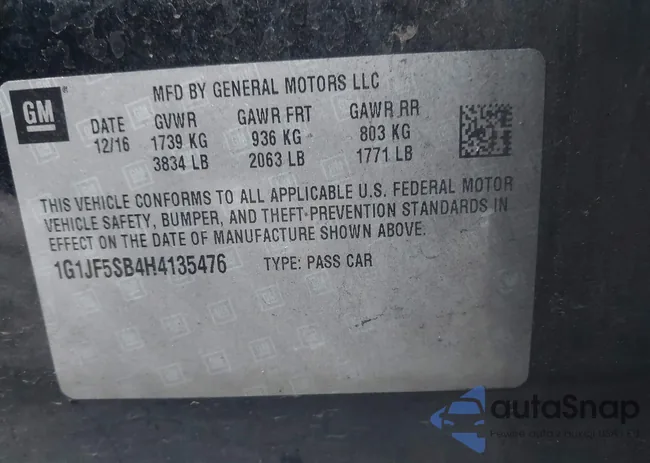 1G1JF5SB4H4135476: 43787567