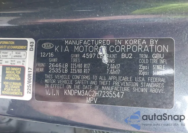 KNDPM3AC2H7235547: 43787718