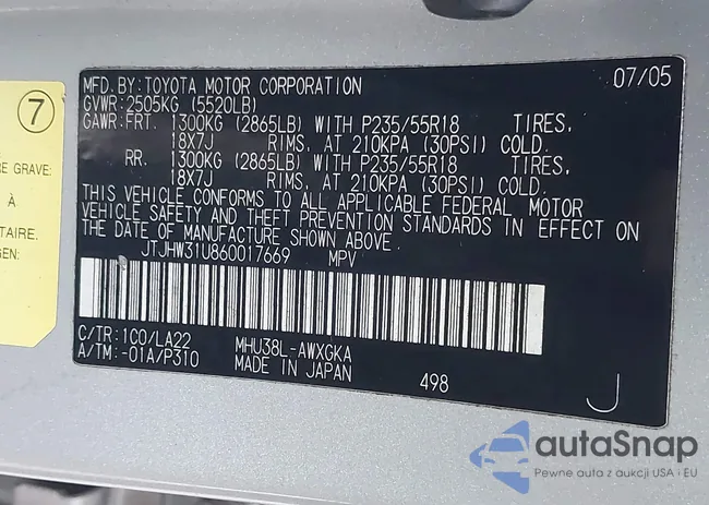 JTJHW31U860017669: 43787837