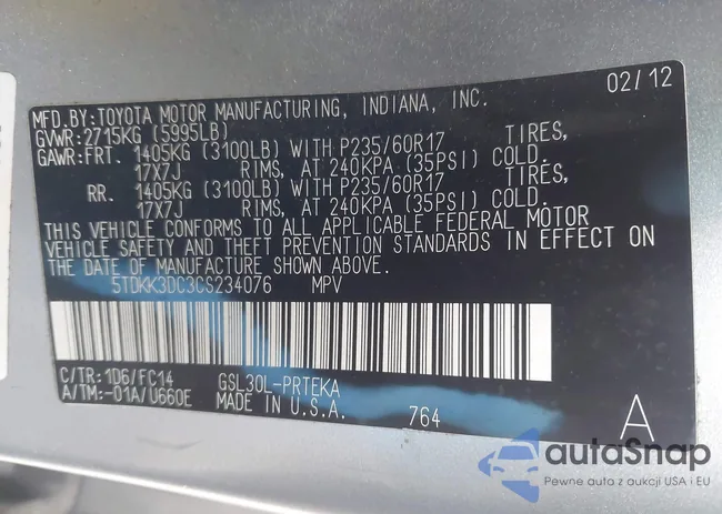 5TDKK3DC3CS234076: 43789027