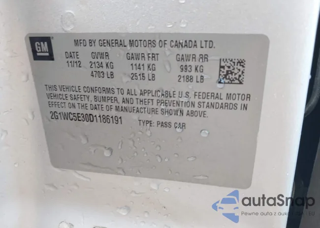 2G1WC5E30D1186191: 43789035