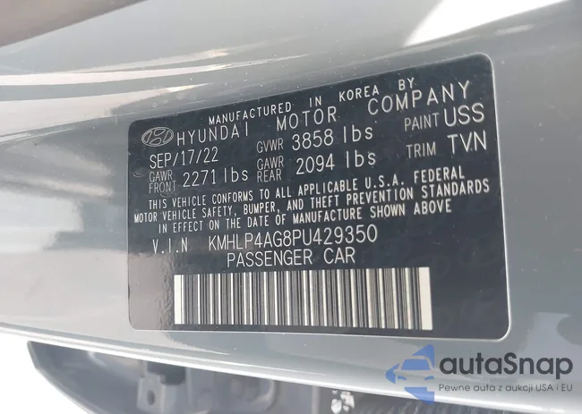 KMHLP4AG8PU429350: 43789135