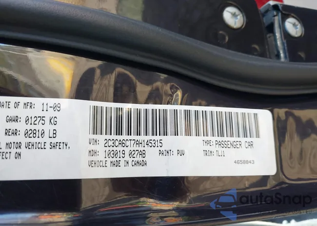 2C3CA6CT7AH145315: 43789136