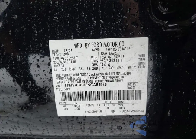 1FMSK8DH8NGA51936: 43789145