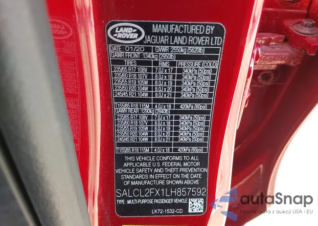 SALCL2FX1LH857592: 43789161