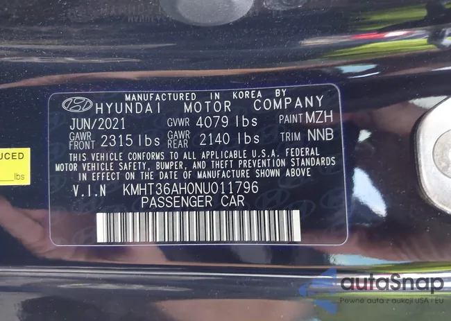 KMHT36AH0NU011796: 43788634