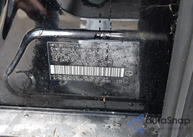 JTHCE1BL9D5013252: 43788684