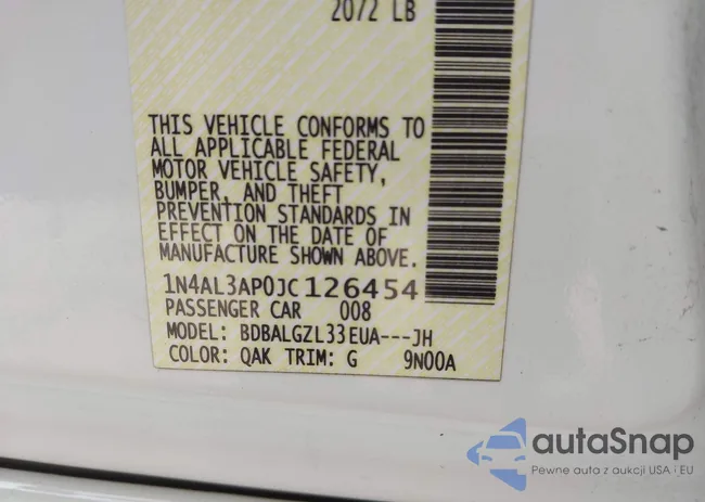 1N4AL3AP0JC126454: 43788786