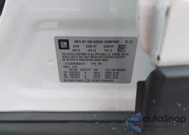 KL7CJKSM3NB544474: 43788794