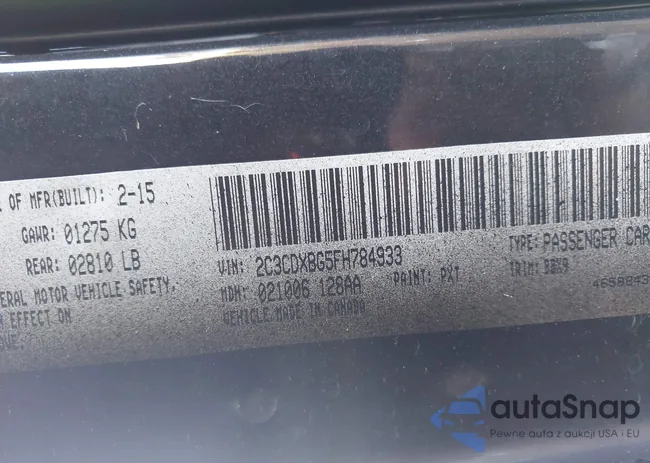 2C3CDXBG5FH784933: 43788919