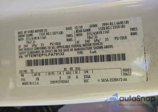 1FTEW1EP1LFA79132: 43790097