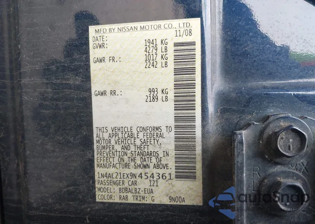 1N4AL21EX9N454361: 43790342