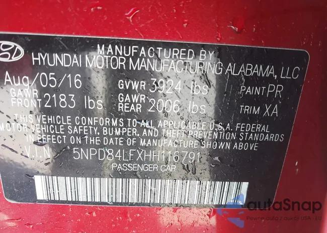 5NPD84LFXHH116791: 43790358